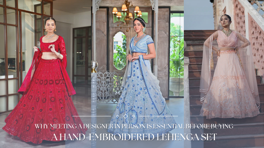 Hand-Embroidered Lehenga Set