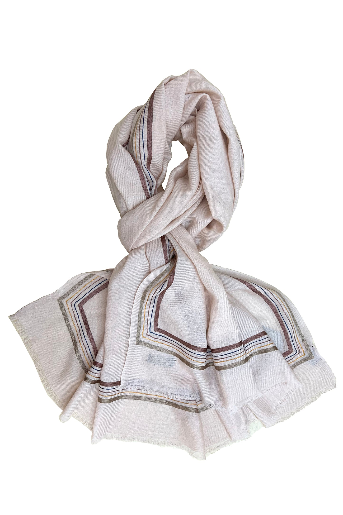The Capitalist | Embroidered Fine Wool Silk Stole | AJD X Mauli