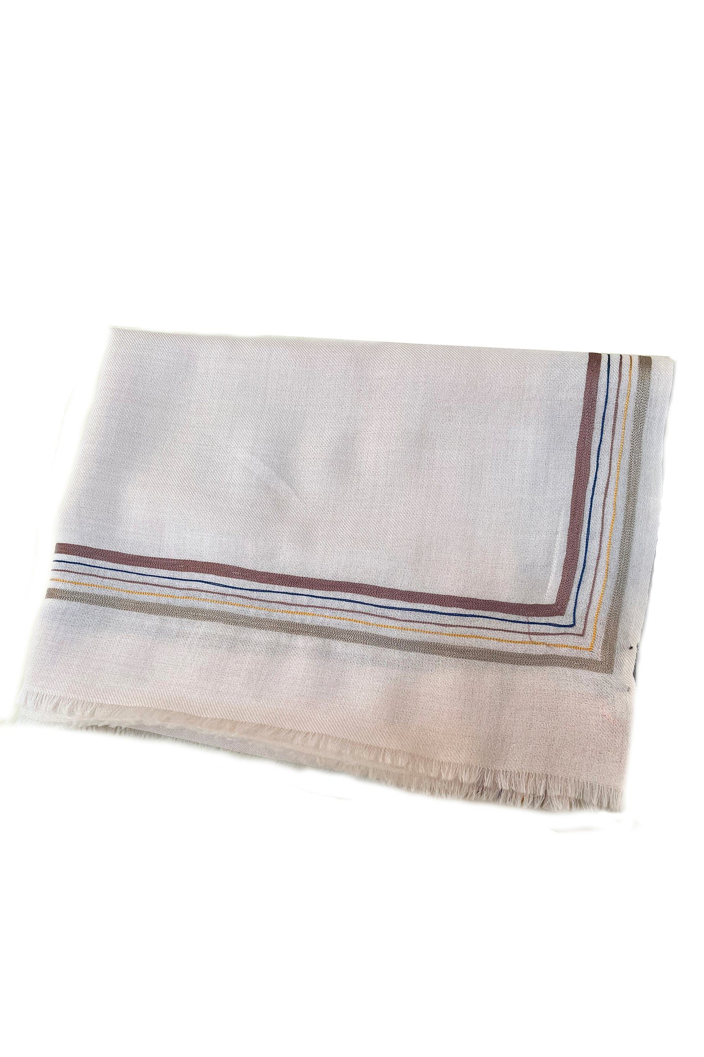 The Capitalist | Embroidered Fine Wool Silk Stole | AJD X Mauli