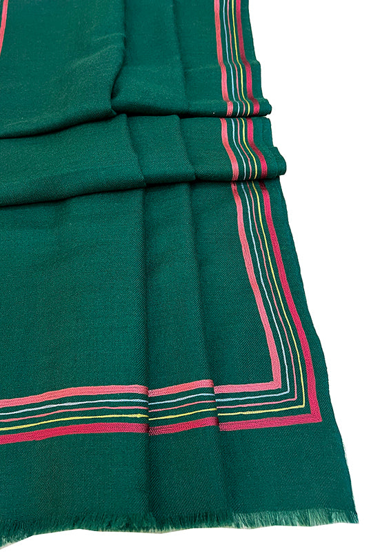 The Capitalist | Embroidered Fine Wool Silk Stole | AJD X Mauli