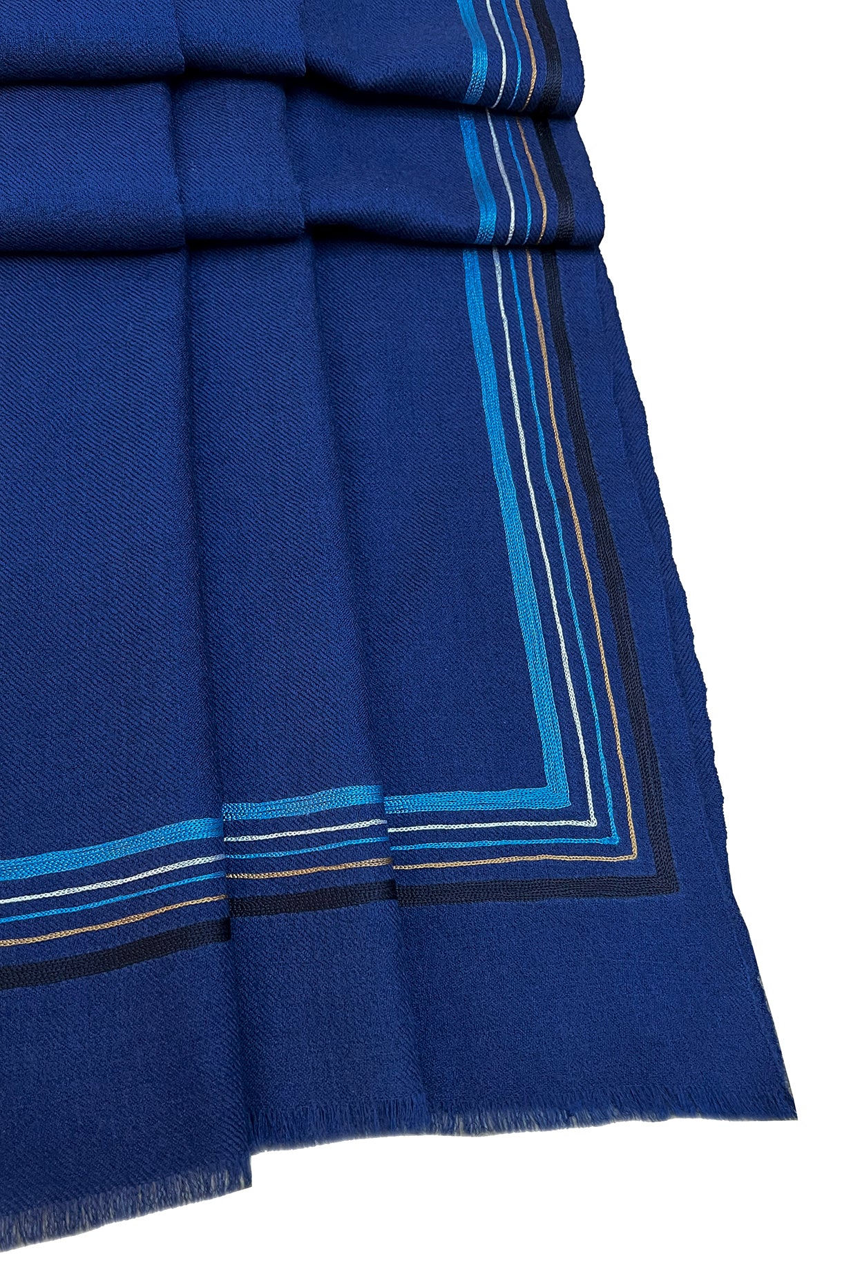 The Capitalist | Embroidered Fine Wool Silk Stole | AJD X Mauli