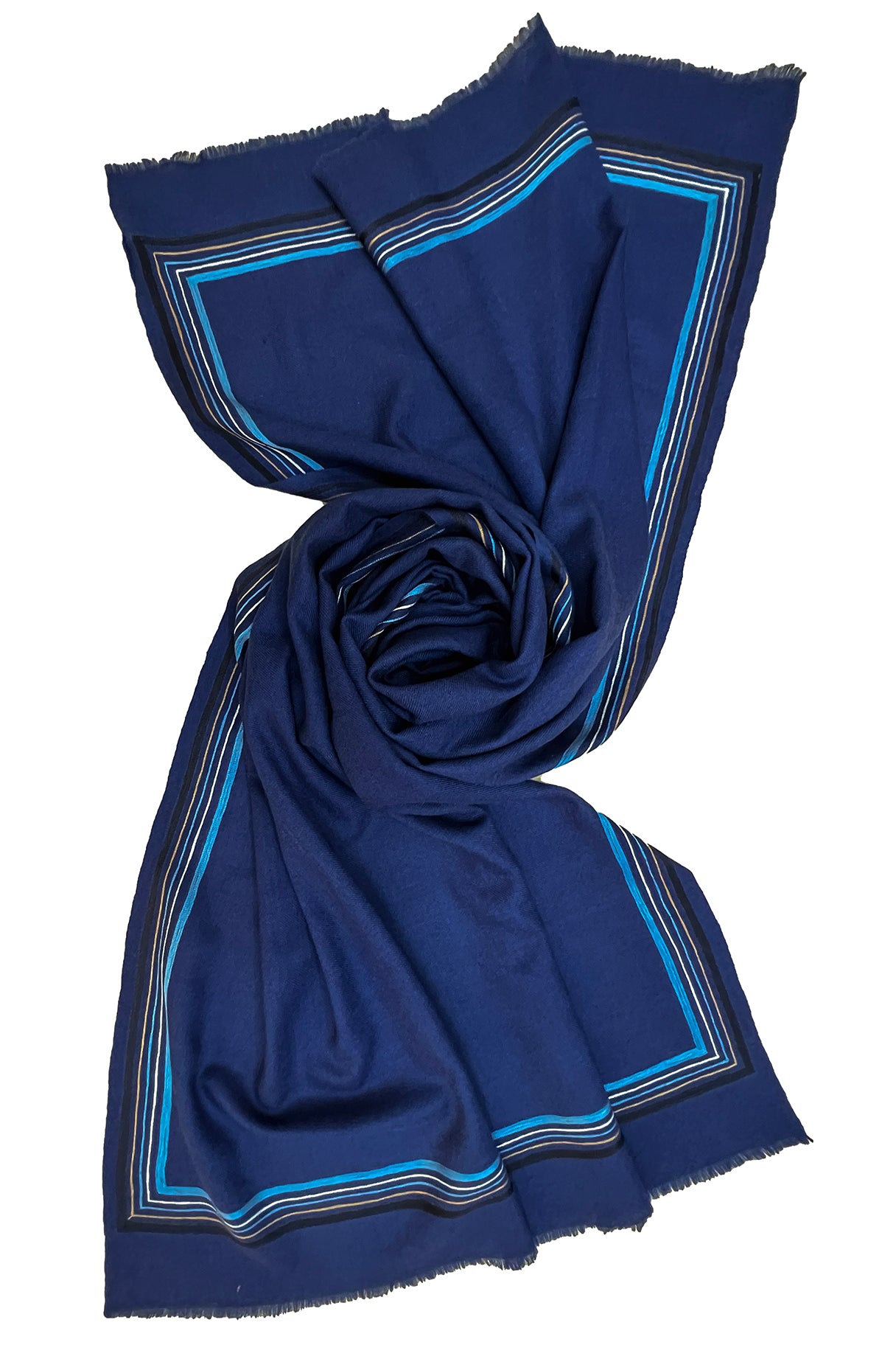 The Capitalist | Embroidered Fine Wool Silk Stole | AJD X Mauli