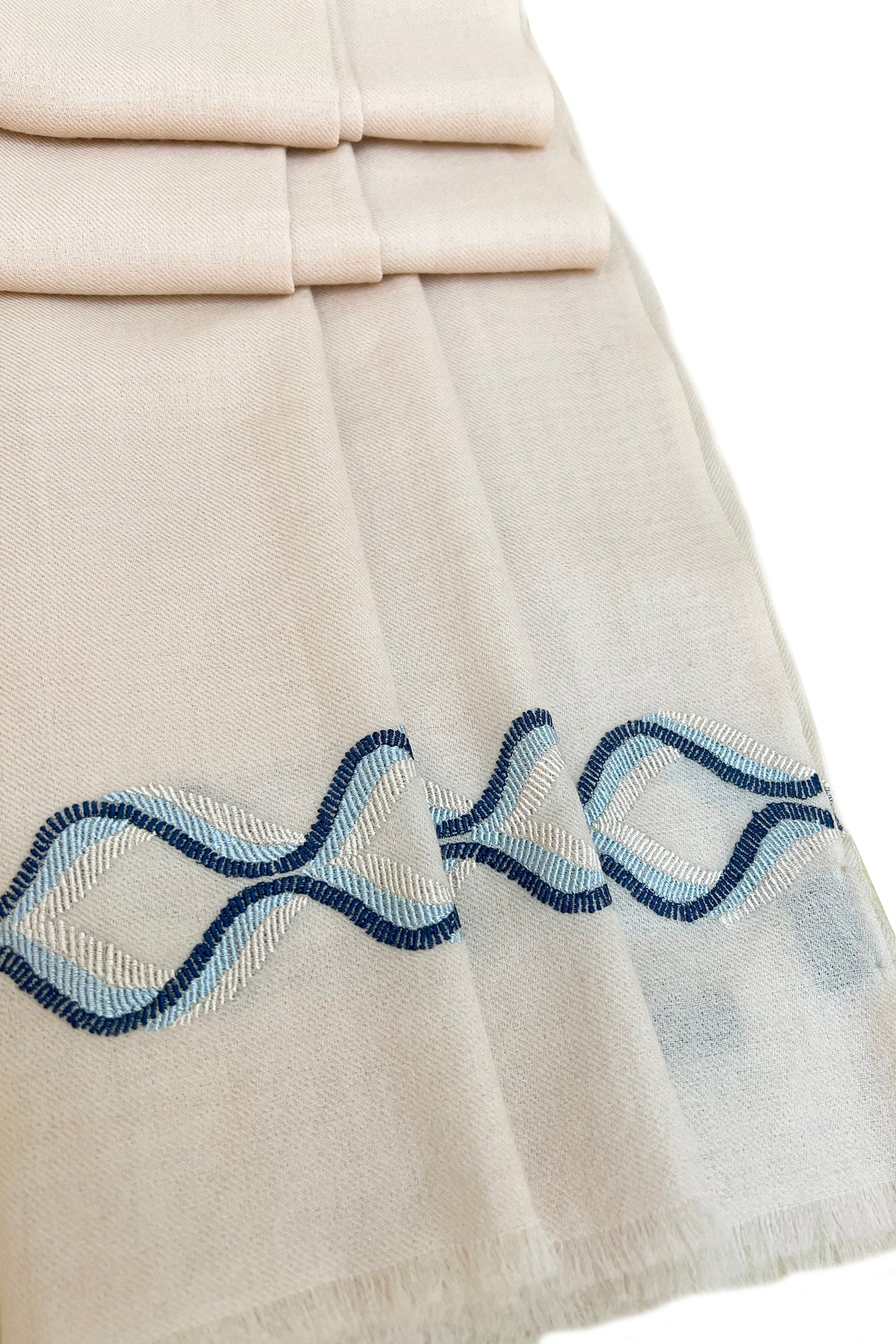 The Statesman | Embroidered Fine Wool Silk Stole | AJD X Mauli