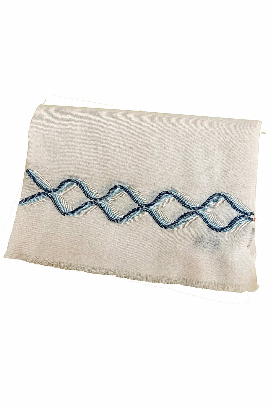 The Statesman | Embroidered Fine Wool Silk Stole | AJD X Mauli